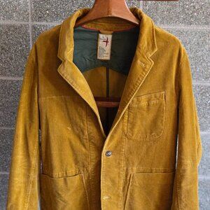 Relwen Corduroy Cord Trap Blazer Bright Honey Huckberry Heritage Men's Large